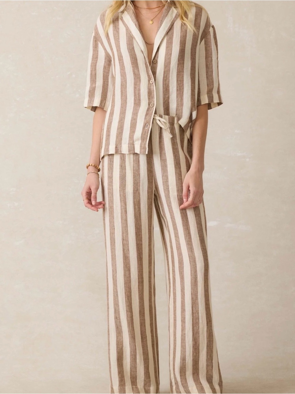 Palma Linen Drawstring Pant - Picture 4 of 10